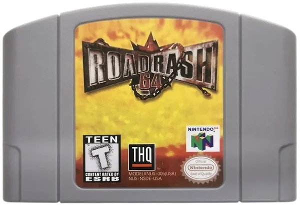 Road Rash 64 box art