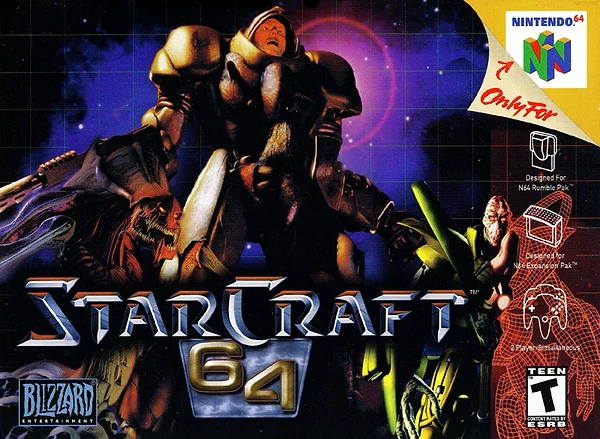 StarCraft 64 box art
