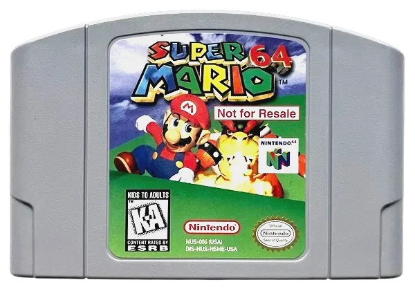Super Mario 64 box art