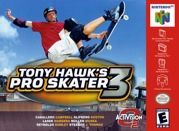 Tony Hawk's Pro Skater 3 Box Art