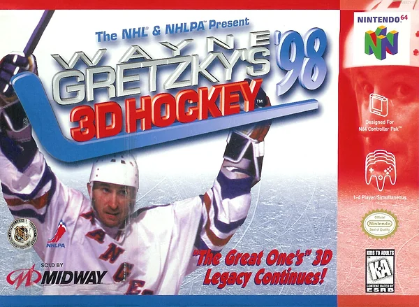 Wayne Gretzky's 3D Hockey '98 box art