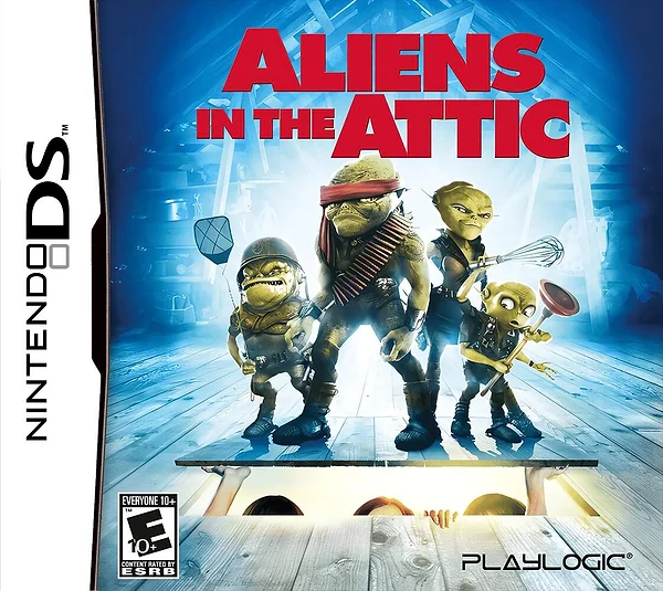 Aliens in the Attic box art