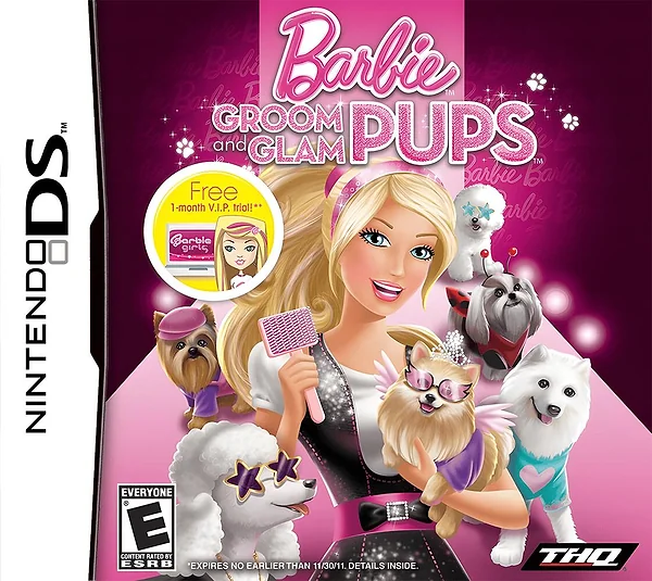 Barbie: Groom and Glam Pups Box Art