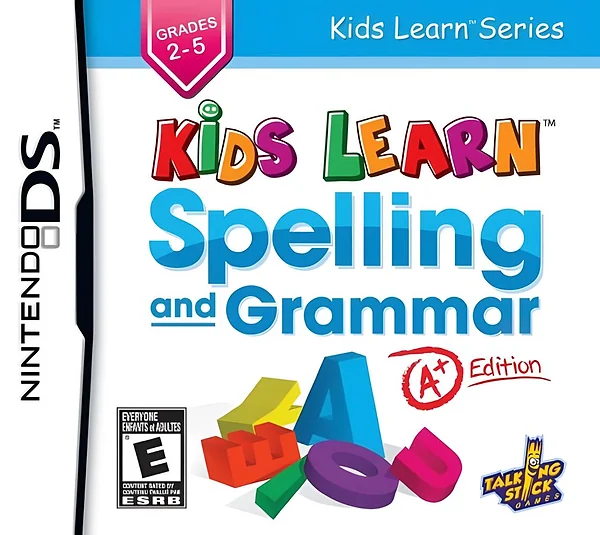 Kids Learn Spelling and Grammar Box Art