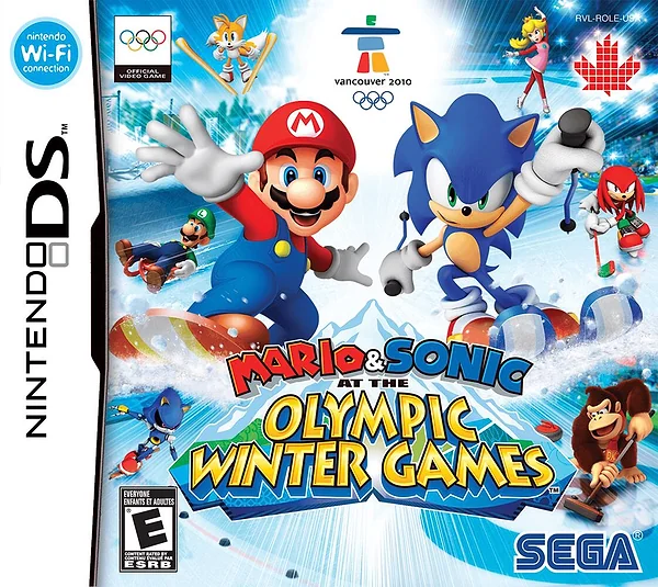 Mario & Sonic at the Olympic Winter Games box art