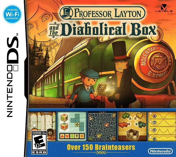 Professor Layton and the Diabolical Box Box Art