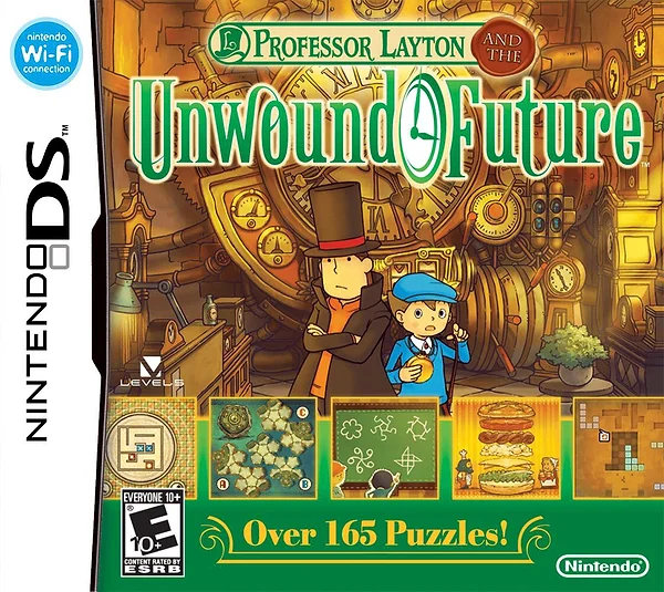 Professor Layton and the Unwound Future Box Art