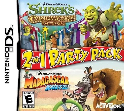 Shrek's Carnival Craze & Madagascar Kartz Box Art