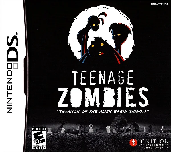 Teenage Zombies: Invasion of the Alien Brain Thingys! Box Art