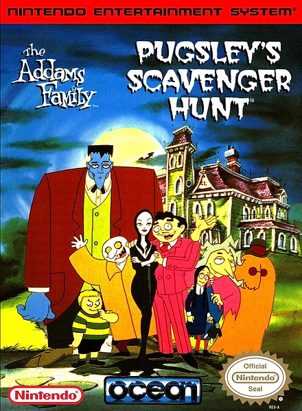 Addams Family: Pugsley's Scavenger Hunt box art
