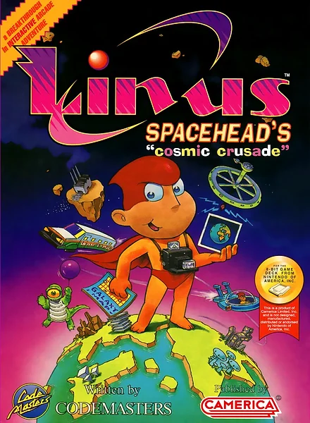 Linus Spacehead's Cosmic Crusade box art