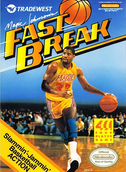 Magic Johnson's Fast Break box art