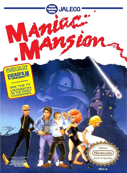 Maniac Mansion box art