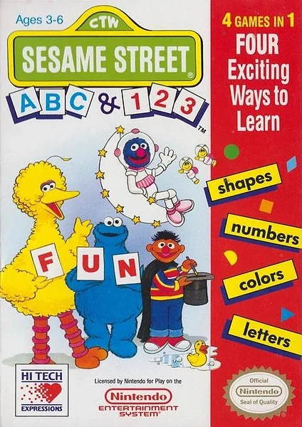 Sesame Street: ABC & 123 box art