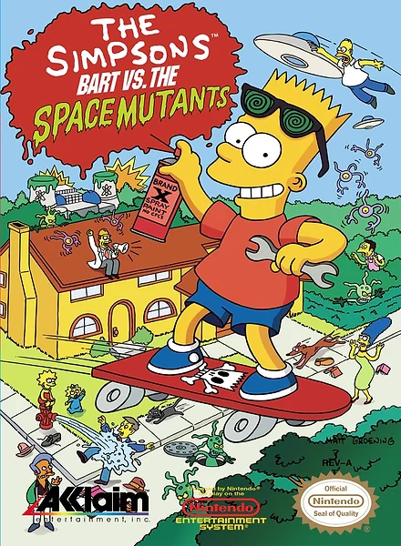 Simpsons: Bart vs. the Space Mutants box art