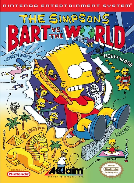 Simpsons: Bart vs. the World box art