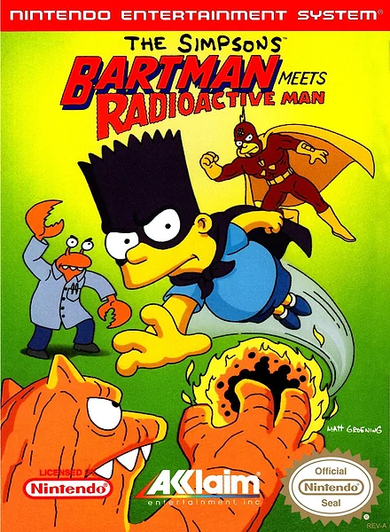 Simpsons: Bartman Meets Radioactive Man box art