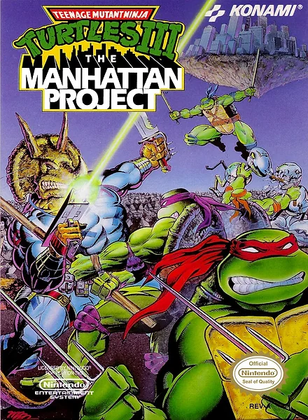 Teenage Mutant Ninja Turtles III: The Manhattan Project box art