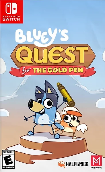 Bluey's Quest for The Gold Pen box art