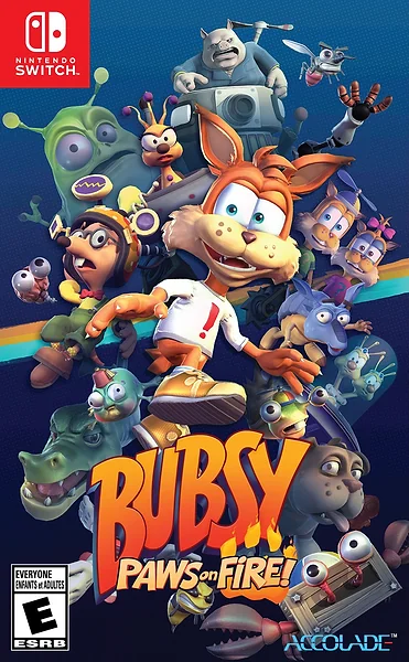 Bubsy: Paws on Fire! Box Art