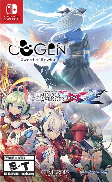 COGEN: Sword of Rewind + Gunvolt Chronicles: Luminous Avenger iX 2 box art