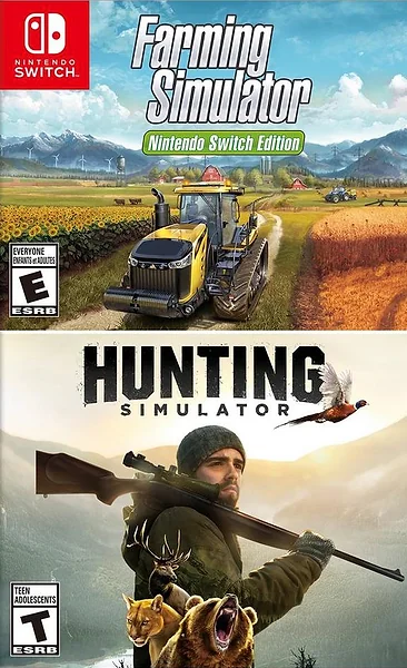 Farming Simulator + Hunting Simulator box art