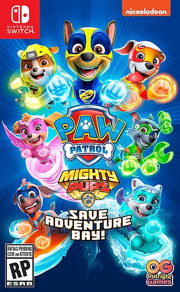 PAW Patrol: Mighty Pups Save Adventure Bay box art