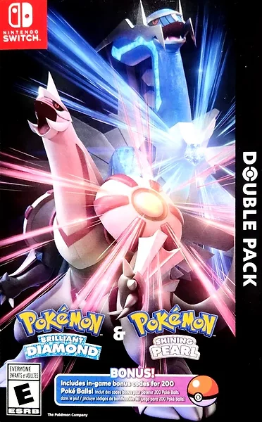 Pokémon Brilliant Diamond + Pokémon Shining Pearl Box Art