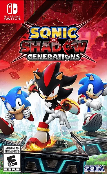 Sonic X Shadow Generations box art