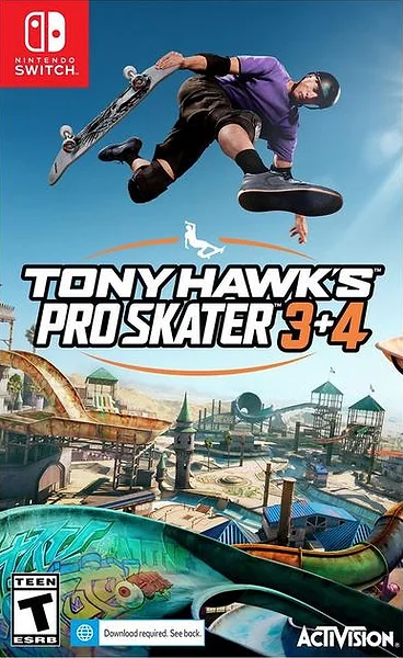 Tony Hawk's Pro Skater 3 + 4 box art