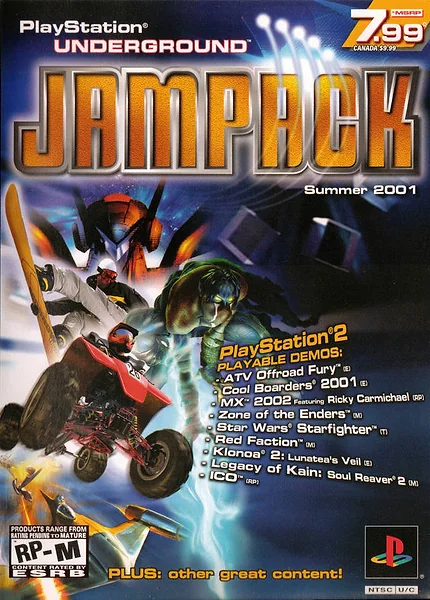 PlayStation Underground Jampack: Summer 2001 Box Art