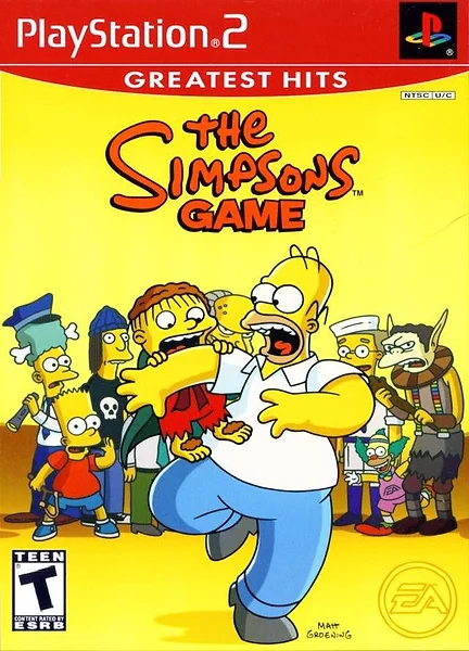 Simpsons Game Box Art