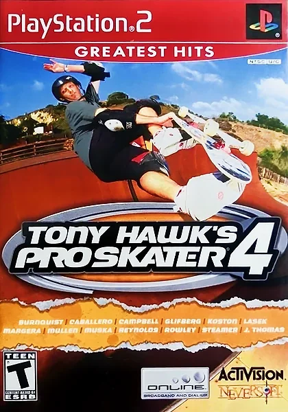 Tony Hawk's Pro Skater 4 box art