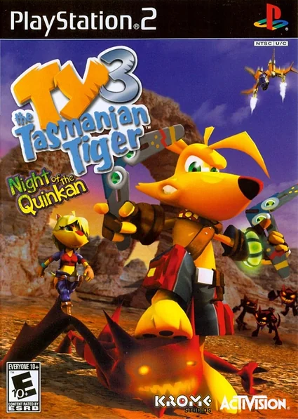 Ty the Tasmanian Tiger 3: Night of the Quinkan box art