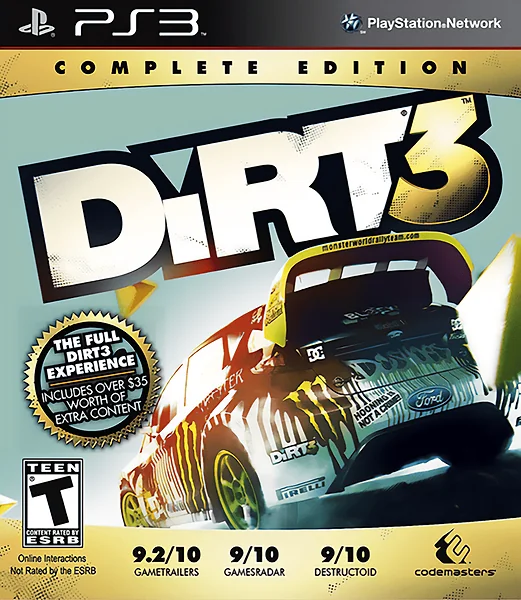 DiRT 3 box art
