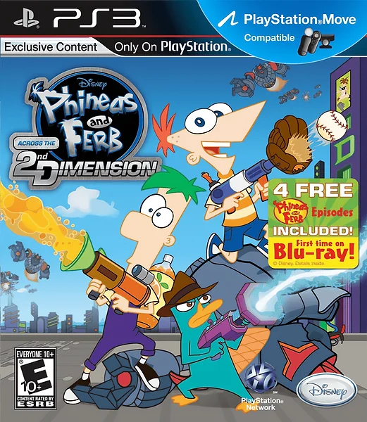 Phineas and Ferb: Across the 2nd Dimension Box Art