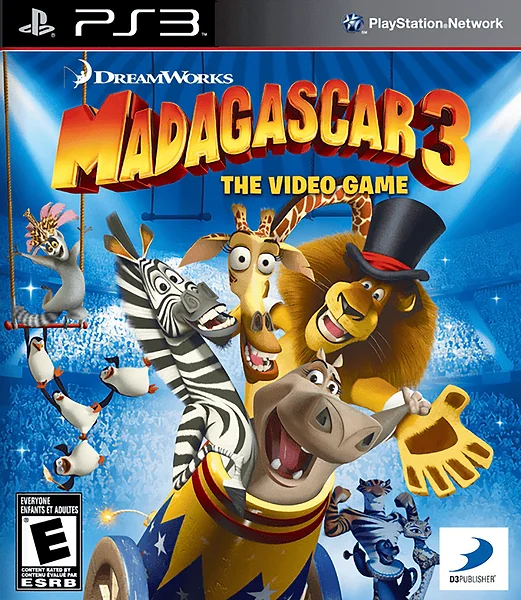 Madagascar 3: The Video Game Box Art