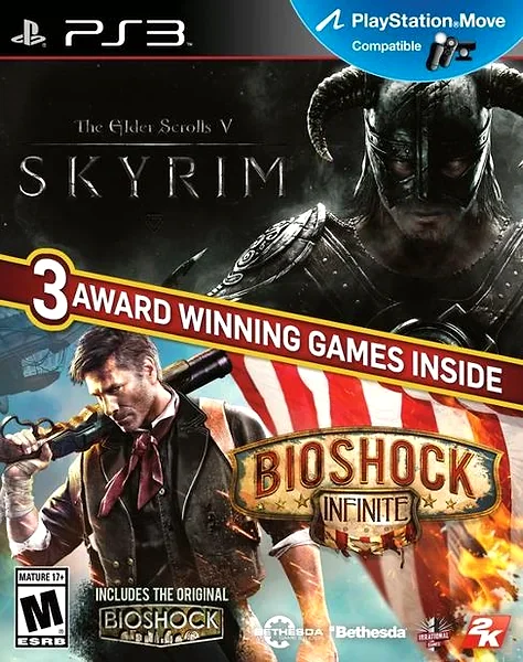 Skyrim & BioShock Infinite Box Art
