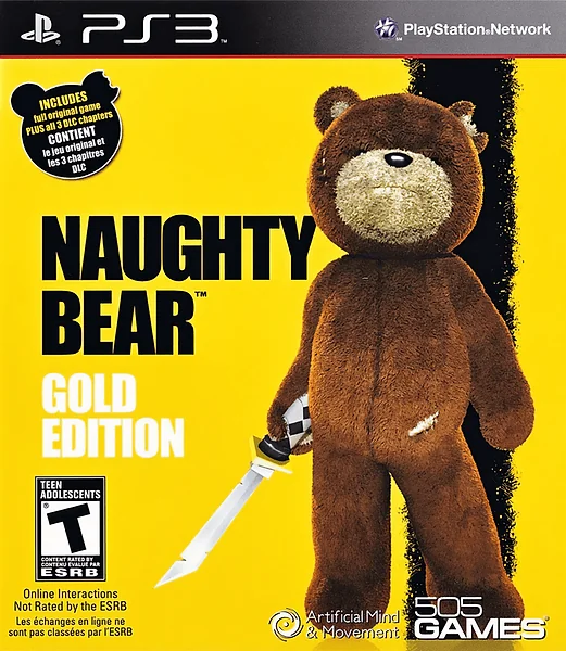 Naughty Bear: Gold Edition box art
