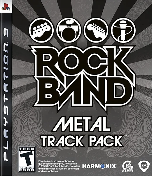 Rock Band: Metal Track Pack Box Art