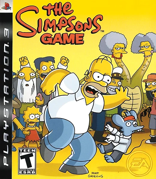 Simpsons Game Box Art