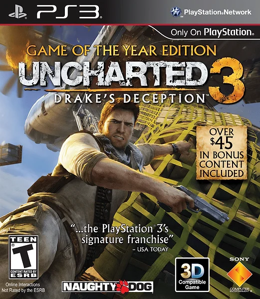 Uncharted 3: Drake's Deception box art