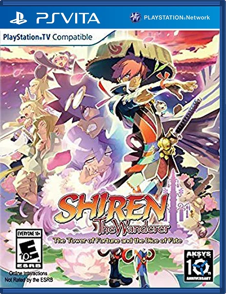 Shiren the Wanderer: The Tower of Fortune and the Dice of Fate Box Art