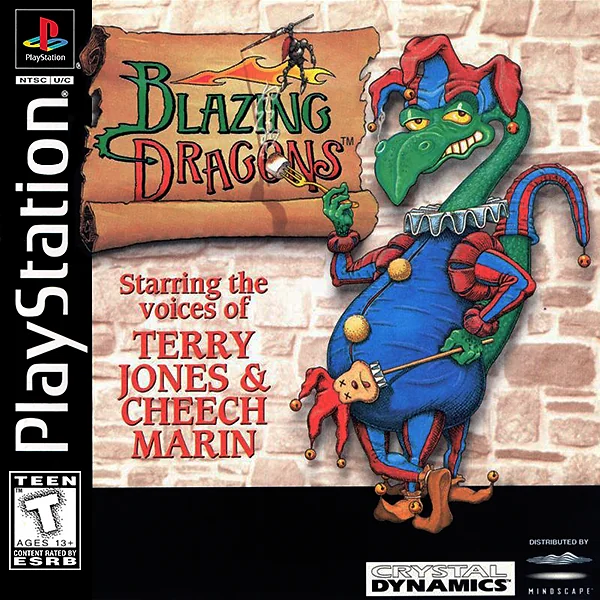 Blazing Dragons Box Art