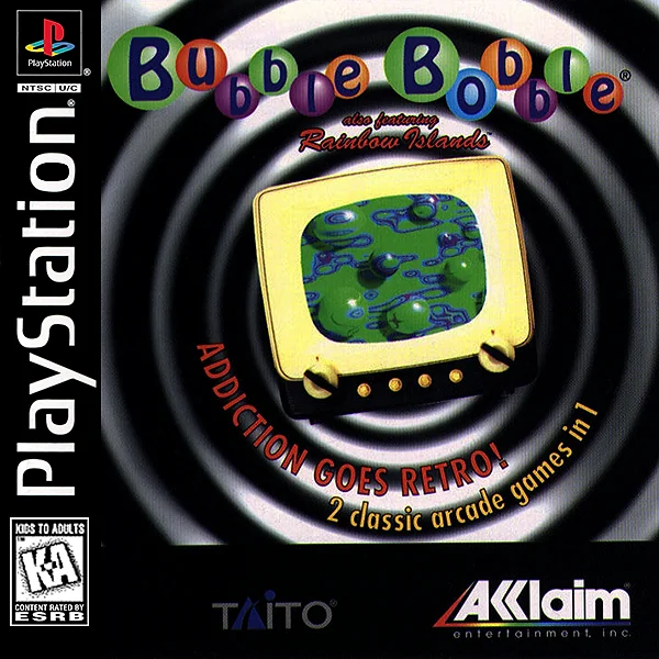 Bubble Bobble Featuring Rainbow Islands Box Art