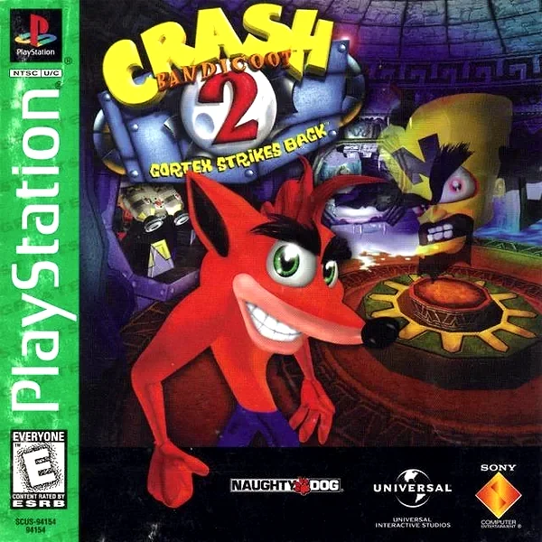 Crash Bandicoot 2: Cortex Strikes Back box art