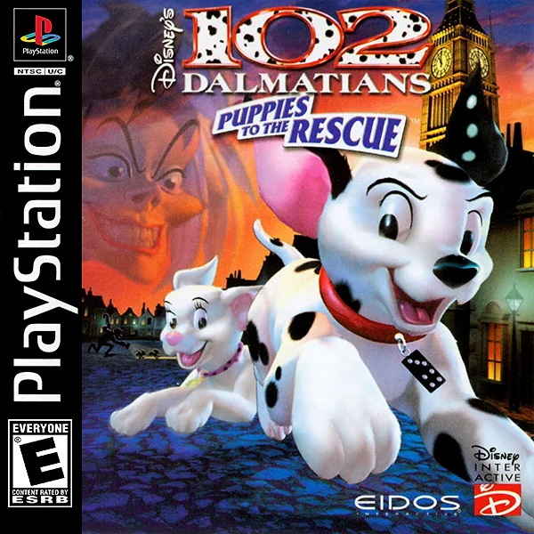 102 Dalmatians: Puppies to the Rescue box art