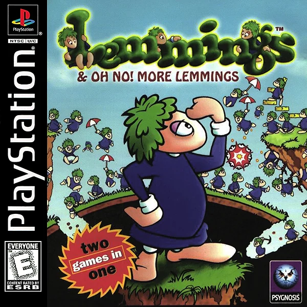 Lemmings & Oh No! More Lemmings Box Art