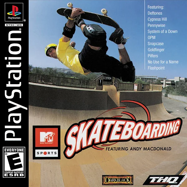 MTV Sports: Skateboarding featuring Andy Macdonald box art