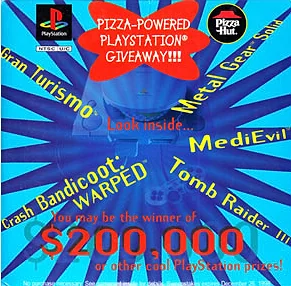 Pizza Powered PlayStation Giveaway Box Art